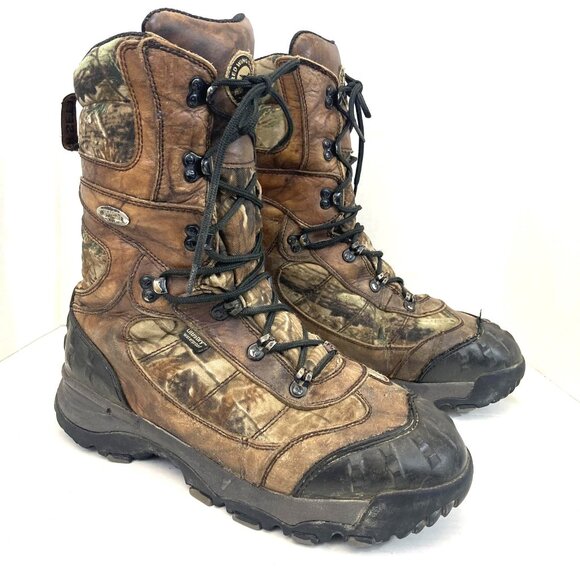 Irish Setter 2000g Red Wing Work Boots Mens 10.5 Camo Waterproof Thinsulate 3888 - Picture 1 of 16
